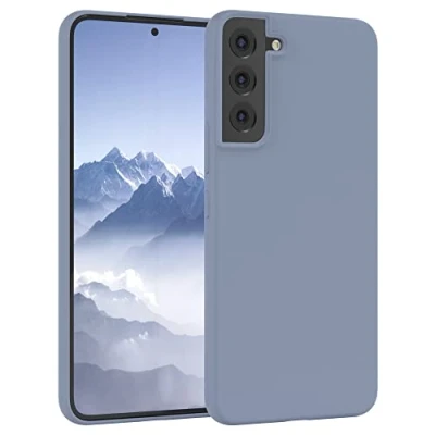 Abbildung von EAZY CASE Premium Silikon Handyhülle kompatibel mit Samsung Galaxy S22 Plus 5G, Slimcover Kameraschutz und Innenfutter, Silikonhülle, Schutzhülle, Bumper, Handy Case, Hülle, Softcase, EIS Blau