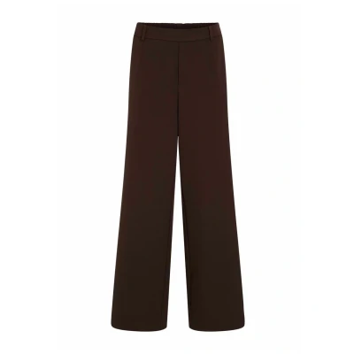 Abbildung von VILA Varone Widenoos Stoffhose, Damen, Größe: 38, Coffee bean