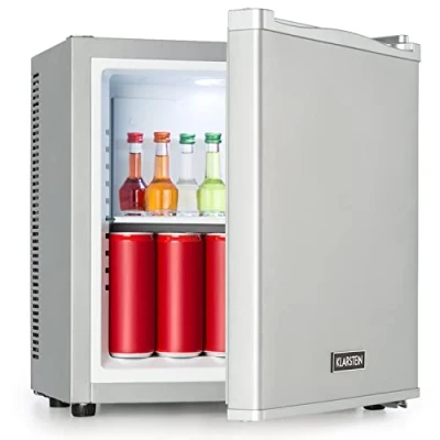 Abbildung von Klarstein Mini Kühlschrank für Zimmer, 13L Getränke &amp; Kosmetik, Kleine Minibar, Klein Leise, Verstellbare Ablage, Kleiner Skincare 5 15C