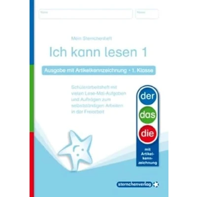 Abbildung von Ich kann lesen 1 Ausgabe mit Artikelkennzeichnung (DaZ) 1. Klasse: Mein Sternchenheft vielen Lese Mal Aufgaben und Aufträgen zum selbstständigen Arbeiten
