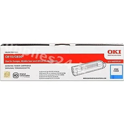 Abbildung von Oki 44059107 cyan toner 8.000 seiten original
