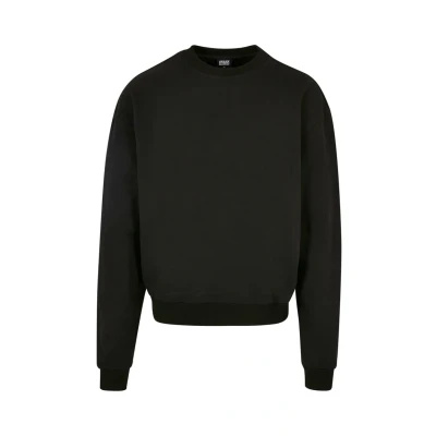 Abbildung von Urban Classics Ultra Heavy CREW Sweatshirt, Herren, Größe: Large, Black