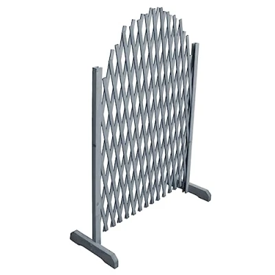 Abbildung von vidaXL Gartenzaun Rankgitter Massivholz Tanne 1,8x1 m Grau, (1 St)