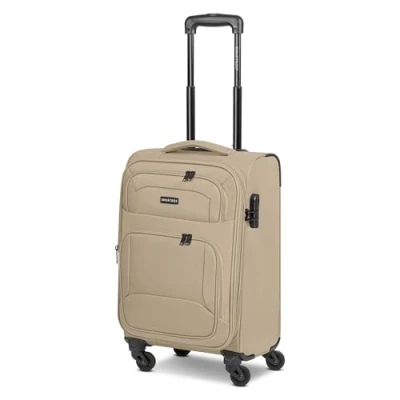Abbildung von SMARTBOX Weichgepäck Kabinen Koffer für Damen &amp; Herren Kleiner Cabin Trolley 36 x 23 57 cm 4 Rollen Zahlenschloss erweiterbar mit Dehnfalte leichte 2,6 kg (Edition 04)