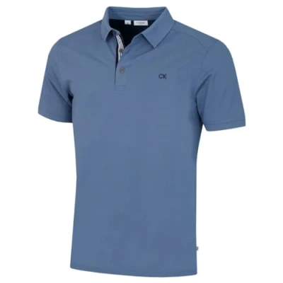 Abbildung von Calvin Klein Herren Campus Sport Stretch Golf Poloshirt Jeans Blau XXXXXL