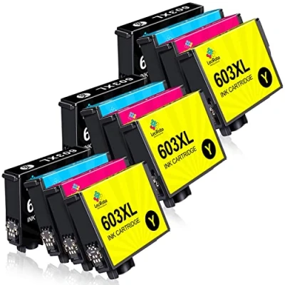 Abbildung von LeciRoba 603xl druckerpatronen für Epson 603 und Multipack XP 3100 3150 2100 2105 4100 4150 Workforce WF 2810 WF2820 2850 2870 (12 Pack)
