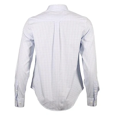 Abbildung von GANT REG Poplin Gingham Hemdbluse, Damen, Größe: 36, Light blue