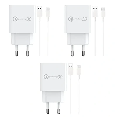 Abbildung von 3X Turbo Power 18W Ladegerät USB C 1.5M Ladekabel Netzteil Adapter für Motorola Moto G9 Plus G8 G7 G7Plus G82 G62 5G G60 G50 G52 G51 G42 G41 G40 G32 G31 G30 G22 G20 G10 Edge 30 20