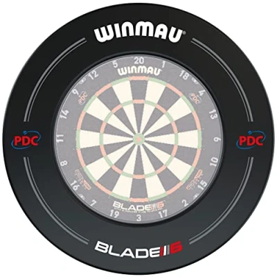 Abbildung von Winmau Dart Wandschutz Catchring Blade 6 PDC 4441, Dartscheibe Scheibe Darts