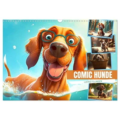 Abbildung von Comic Hunde (Wandkalender 2025 DIN A3 quer), CALVENDO Monatskalender
