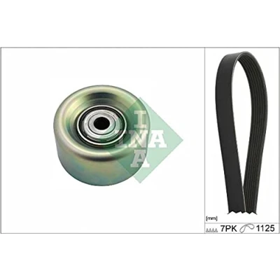 Abbildung von INA 529 0231 10 Keilrippenriemensatz Generatorfreilauf prüfen und ggf. erneuern NISSAN: Qashqai / Qashqai+2 I, Note II Hatchback, Juke