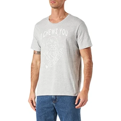 Abbildung von Star Wars Herren Meswmants115 T Shirt, Grau meliert, L