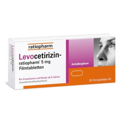 Abbildung von Levocetirizin ratiopharm 5 mg Filmtablet 20 St