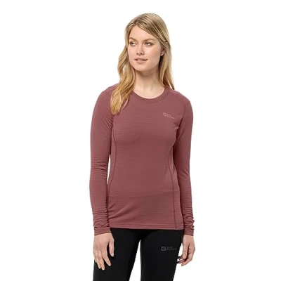 Abbildung von Jack Wolfskin Infinite W Langarmshirt, Damen, Größe: Large, Apple butter