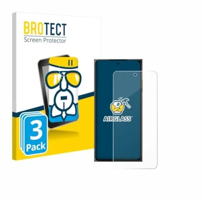 Abbildung von BROTECT Schutzglas für HMD Skyline (3 Stück) Schutzfolie Panzer Folie Glas [Extrem Kratzfest 9H, Anti Fingerprint, Ultra Transparent]
