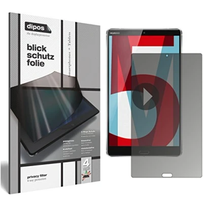 Abbildung von dipos I Blickschutzfolie matt kompatibel mit Huawei Mediapad M5 8 Zoll Sichtschutz Folie Display Schutzfolie Privacy Filter