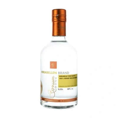 Abbildung von BONUM BONO Mirabellen Brand 1x 0,35L 40% vol. Alkohol 100% reiner Edelobstbrand saftig süßes Aroma von deutscher Mirabelle Obstbrand hochwertiger Edelbrand