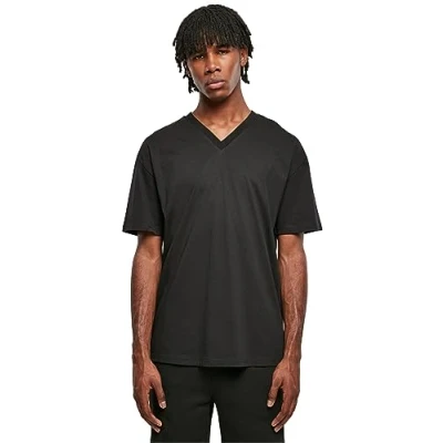 Abbildung von Urban Classics Herren T Shirt Organic Oversized V Neck Tee Black M