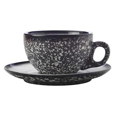 Abbildung von Maxwell &amp; Williams Tasse und Untertasse Caviar Granite 250 ml