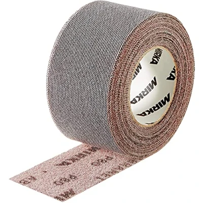 Abbildung von Mirka Abranet Netz Schleifrolle 75 mm x 10 m Klett / Korn P120 1 Rolle zum Schleifen von Holz, Spachtel, Lack, Kunststoff 545BI001123R