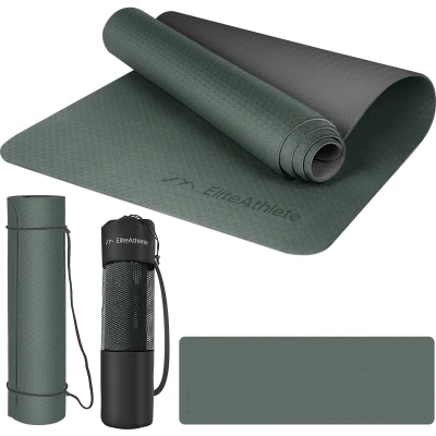 Abbildung von EliteAthlete Yogamatte EliteAthlete® Sportmatte Fitnessmatte Yoga Matte (Set bestehend aus: Matte, Transporttasche, Transportband)