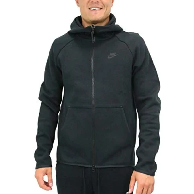 Abbildung von Nike Herren Sweatshirt M NSW TCH FLC Hoodie FZ, Black/(Black), XS, 928483