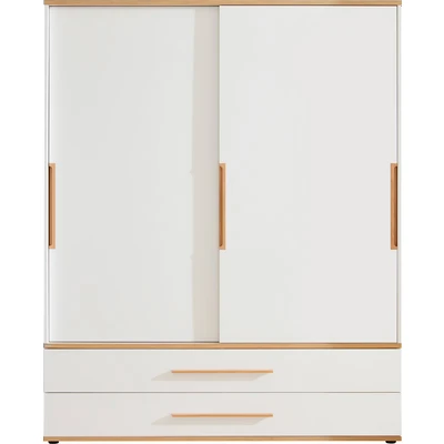 Abbildung von PAIDI Kleiderschrank &quot;YOLANDA 2T2S breit&quot;, Schiebetüren mit hochwertigen Aluminiumschienen, 2 Schubladen