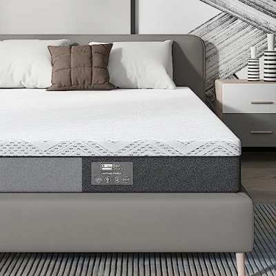 Abbildung von BedStory Matratze 180x200CM, Höhe 18CM, 7 Zonen Memoryschaum Matratze, Mittlere Härte mit Unterstützung, Linderung von Rückenschmerzen, Anti Allergie, Abnehmbarer Stoffbezug (180x200x18cm)