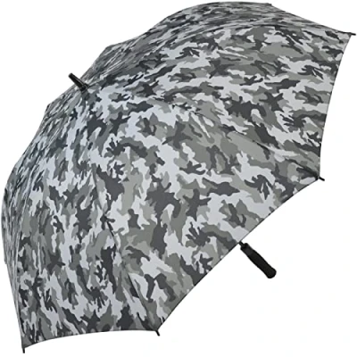 Abbildung von iX brella Stockregenschirm XXL Golfschirm mit Automatik, Fiberglas Gestell Camouflage, stabil
