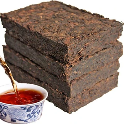 Abbildung von Alter Puer Tee 250g (0.55LB) Puerh Ziegel Schwarzer Grünes Essen Pu&#039;er Chinesischer Reifer shu cha gesundes Pu Erh Alte Bäume gekochter Roter