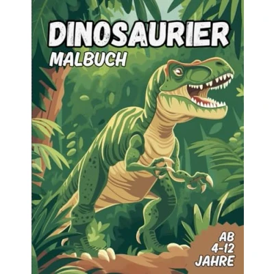 Abbildung von Dinosaurier Malbuch: Malbuch zur Unterstützung der Kreativität von Kindern im Alter 4 12 Jahren