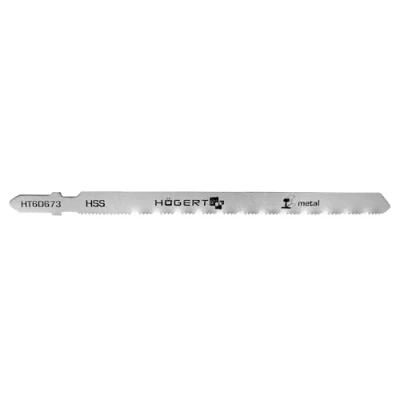 Abbildung von Högert Technik 5 x Stichsägeblatt für Metallschnitte Gesamtlänge: 132 mm 21 TPI Aus HSS Stahl die Bearbeitung von metallischen Werkstoffen, Stahl, Aluminium und Plastik