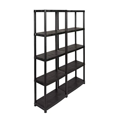 Abbildung von Kreher Standregal 2 x &#039;Primo Plus&#039; 12&quot; mit 5 Böden in Schwarz