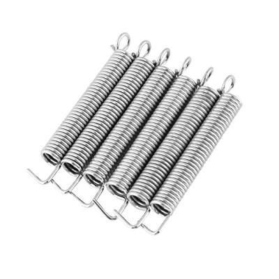 Abbildung von 6 Teile/Satz E Gitarre Tremolo Bridge Springs Vintage Single/Doppel Locking Geräuschlos Spannungsarm Federn System Teile für ST Typ Chrome