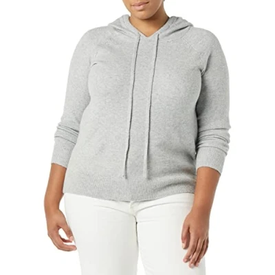 Abbildung von Amazon Essentials Damen Soft Touch Kapuzenpullover, Grau Meliert, L