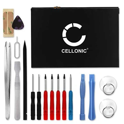 Abbildung von CELLONIC® Ersatz Akku A1484 für iPad Air 1 / 9.7&quot; (2017/2018) 8820mAh + Werkzeug Set 17tlg Ersatzakku Tablet PC Batterie Tabletakku, Battery