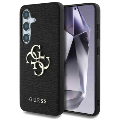Abbildung von Samsung Galaxy S25 Hülle Kunststoff Guess Hard Case/Backcover Handyhülle Schwarz