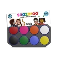 Abbildung von Snazaroo Schminkfarbe Jumbo Farbpalette 8 x 18ml