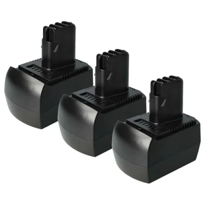 Abbildung von vhbw 3X NiMH Akku 1500mAh (12V) kompatibel mit Elektrowerkzeug Werkzeug Metabo BS 12 SP, BSZ 12, Impuls, Premium, BZ SSP ULA9.6 18