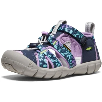 Abbildung von Keen Seacamp II CNX Unisex Trekkingsandale für Kinder, Größe: 24, Black iris/african violet Schuhe
