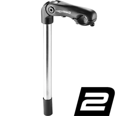 Abbildung von Ergotec Schaftvorbau KOBRA VARIO TUBE Ø=254/254mm L=300/110mm 10/+50 schwarz sa