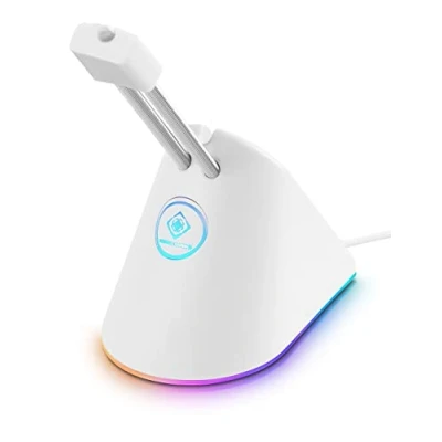 Abbildung von DELTACO GAM 044 W RGB Gaming White Line WA91 Mouse Bungee 8 Modi USB C Weiß