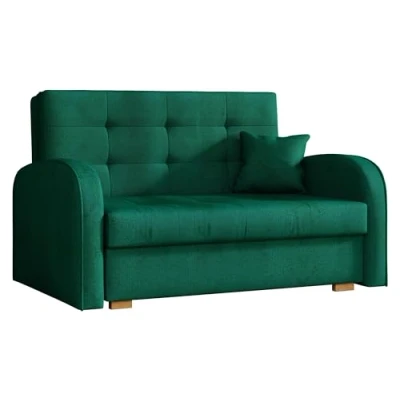 Abbildung von Mirjan24 Schlafsofa Viva Gold II mit Bettkasten, 2 Sitzer Polstersofa Schlaffunktion inkl. Kissen, Sofa, Sofagarnitur, Bettsofa, Wohnlandschaft, Farbauswahl (Kronos 19)