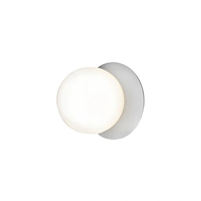 Abbildung von Nuura Liila 1 Medium Wandlampe, flg. silber/weiß