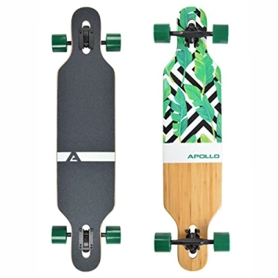 Abbildung von Twin Tip DT Longboard 39&quot; aus mehrlagigem Holz für idealen Flex &amp; Stabilität