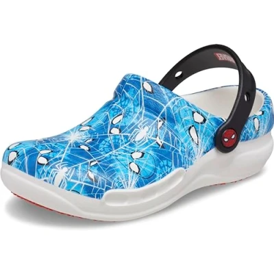 Abbildung von Crocs Unisex Bistro Graphic Clog Clog, Spider Man White, 36/37 EU