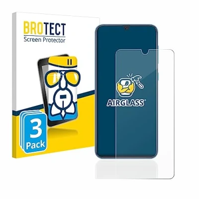 Abbildung von BROTECT Schutzglas für Samsung Galaxy A40 (3 Stück) Schutzfolie Panzer Folie Glas [Extrem Kratzfest 9H, Anti Fingerprint, Ultra Transparent]
