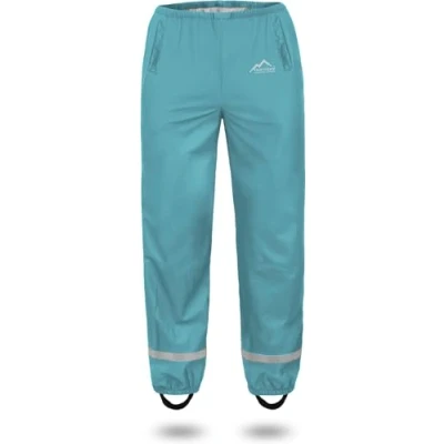 Abbildung von normani Kinder Regenhose 2 Wege Stretch Überziehhose Unisex für Jungen und Mädchen ungefüttert Wasserdicht (Wassersäule: 5000 mm, Winddicht Atmungsaktiv Farbe Pastelblau Größe 116