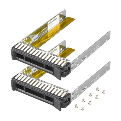 Abbildung von SSD Halterung, 2,5 Zoll HDD Caddy SM17A06246 Festplattenhalterung, Metall, kompatibel mit Thinksystem ST550, SR550, SR590, SR650, SR630, SR850 Server, 2 Stück