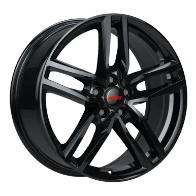 Abbildung von ALUTEC 4 loch 16Zoll 108mm Alufelge Ikenu hyper silber schwarz Horn poliert IKE65620CP12 6 Felge
